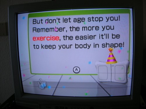 even Wii Fit is in on the celebration!
