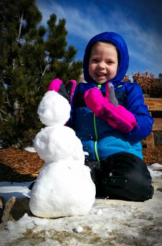Our mini snowman