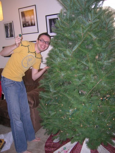 decorating the tree!