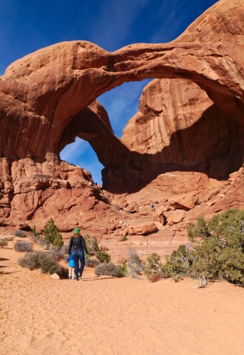 Heading up to Double Arch