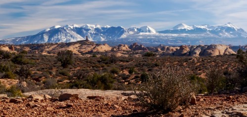 La Sal Mountains looking South from Arches