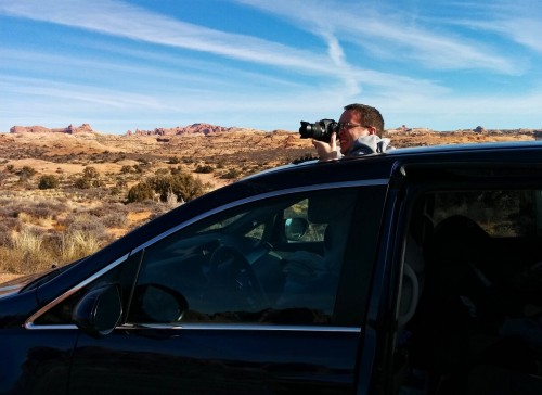 Getting in and out constantly was annoying, so I started making use of the moon roof